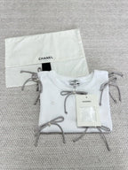 CC 25 Bow Knitted T-shirt Cotton