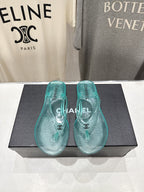 Chanel 2026 Transparent Thong Sandal Plastic Leather 713046