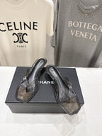 Chanel 2026 Transparent Sole Flip-Flops Beach Sandal 713048