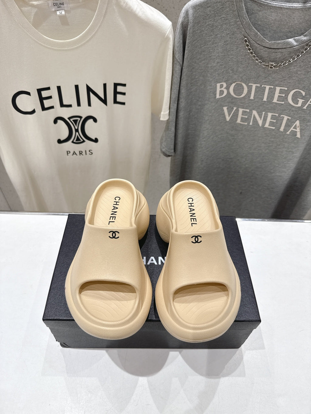 Chanel 2026 Platform Wedge Sandal 50mm Lambskin 713053