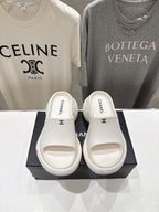Chanel 2026 Platform Wedge Sandal 50mm Lambskin 713053