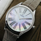 DE VILLE TRESOR QUARTZ 36MM GREY FOR LADY