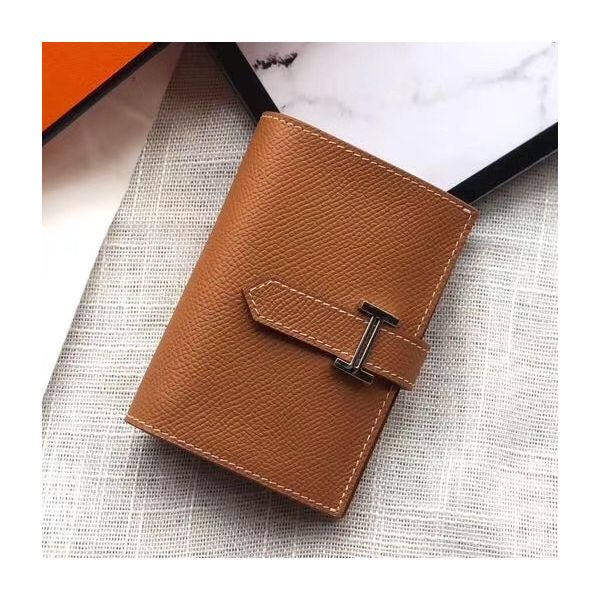 HM Bearn 10cm Mini Wallet In Gold Epsom Leather