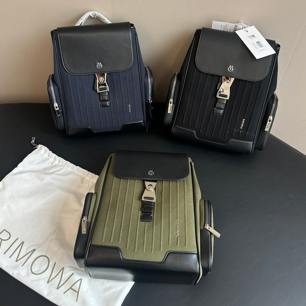 Rimowa 2025 Never Still Flap Backpack Leather Canvas 273816