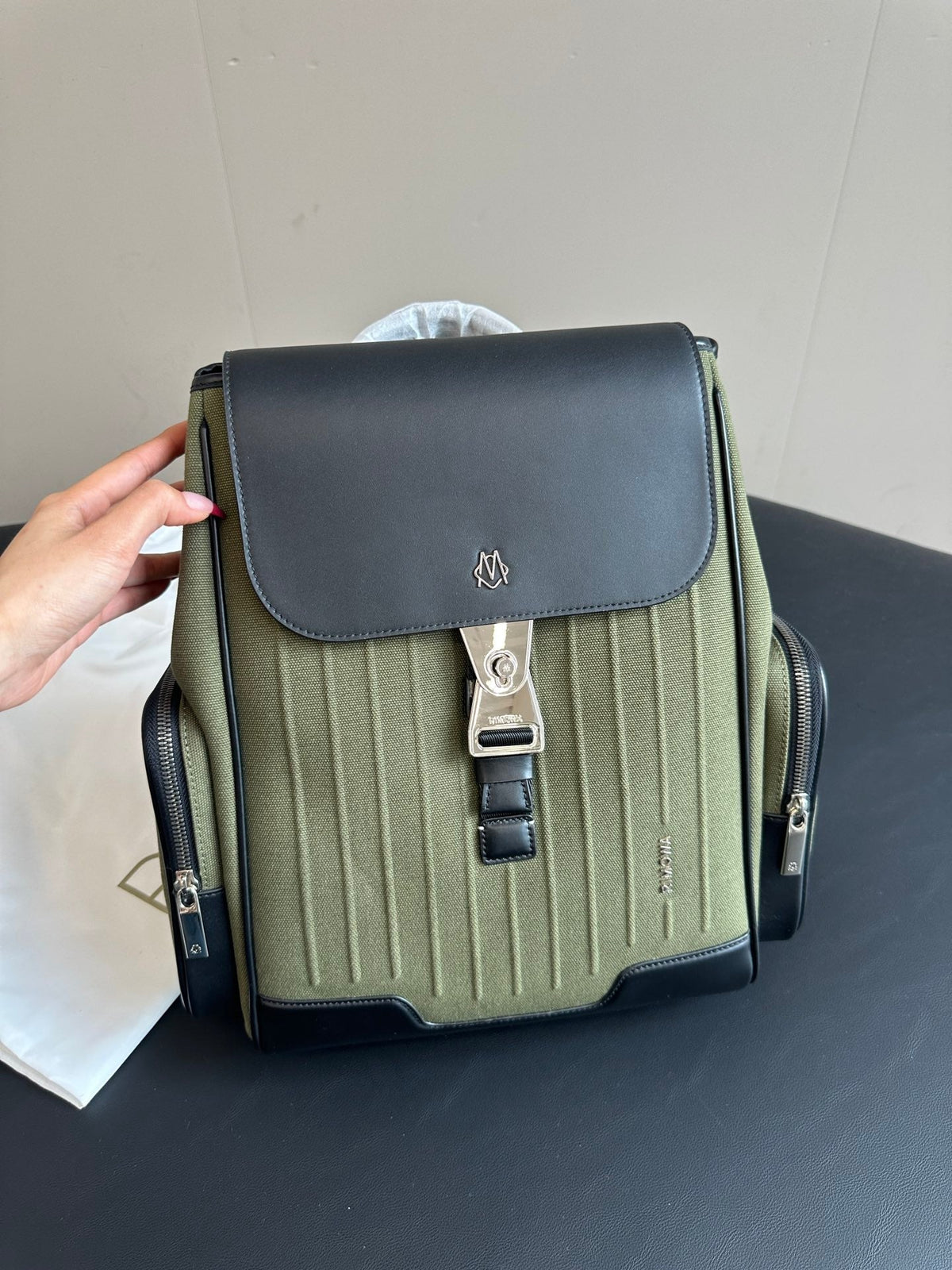 Rimowa 2025 Never Still Flap Backpack Leather Canvas 273816
