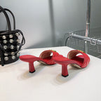 GG SANDALS HIGH-HEELED RED