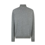 CELINE Embroidered Zipper Polo Sweater Wool Cotton