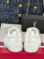 Viv Diamond Buckle Platform Imported Lambskin 189335