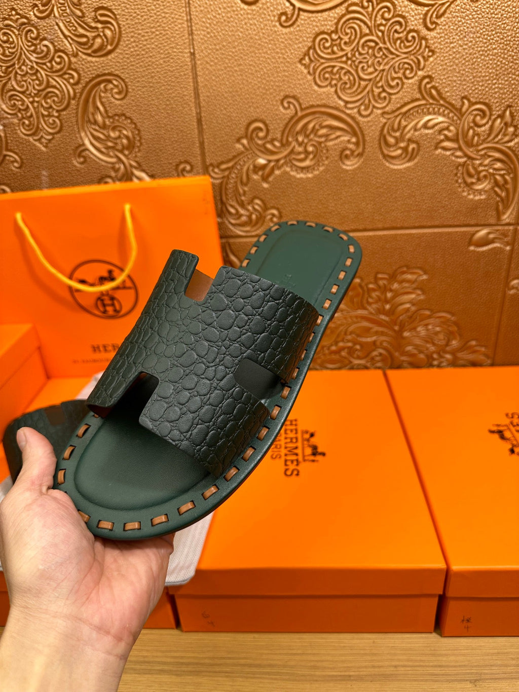 HM Men's Izmir Slide Cowhide 544084