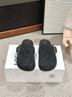 Loewe 25 Ease Buckle Mule Mutilcolor Suede