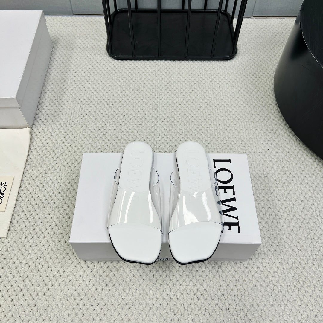 Loewe 25 Transparent Slide PVC Sheepskin 211983
