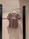 CC Embroidered Collared T-shirt Cotton