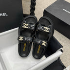 CC 25S Dad Sandal Mule Calfskin Mop Logo