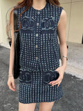 CC 25 Denim Set Blue Cotton