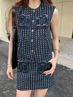 CC 25 Denim Set Blue Cotton