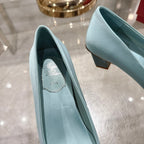 Bell Viv 25 Pumps Blue Imported Silk 300724