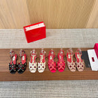 Valentino Open-to-the-Walk Sandals in Cowhide