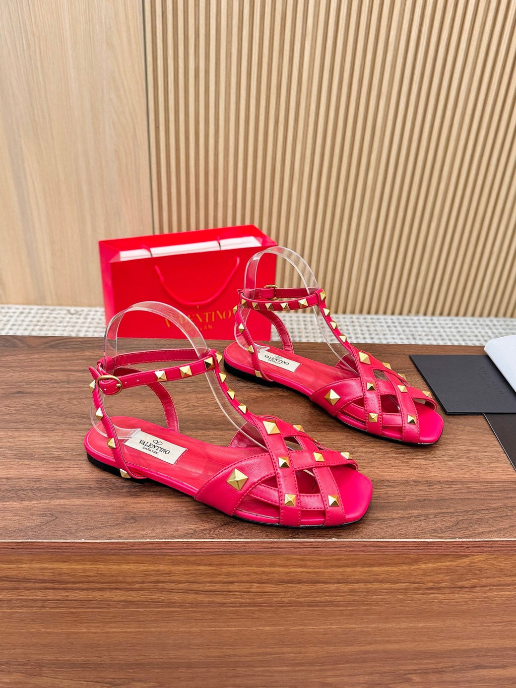 Valentino Open-to-the-Walk Sandals in Cowhide