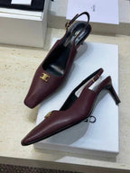 CL 26 Slingback Pumps Triomphe Logo 65mm Leather 762631
