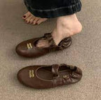 Ruches Nappa Leather Ballerinas 174