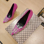 Balenciaga 26s High Heel Pump 105 Pink Cowhide 681172