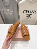 Miumiu 26ss Flat Slippers Suede Calfskin 713103
