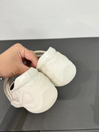 LP DOUBLE-STRAP MARY JANE FLATS 25S IN WHITE LAMBSKIN