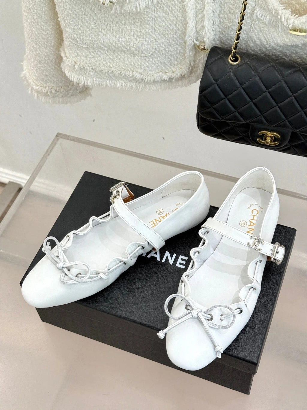 CC 2026   Bow Tie Ballet Flat Sheepskin
