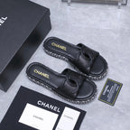 CC 2026 Slippers Black Sheepskin 758402