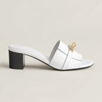 Hermes 2026 Gigi 50 Sandal White Calfskin