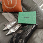 Balenciaga 26s Pump 85 Sliver Sheepskin 681213