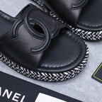 CC 2026 Slippers Black Sheepskin 758402
