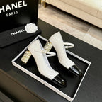 CC 2026 Mary Jane 65 White Black Patent Leather 700643
