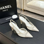 CC 2026 Slingback 70 Mesh Satin Leather