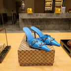 Balenciaga 26s High Heel Mules 90   Leather