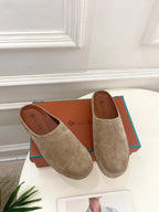 LP 25S MULES IN MOCHA BROWN SUEDE