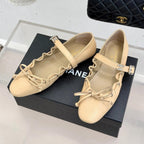 CC 2026   Bow Tie Ballet Flat Sheepskin