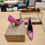 Balenciaga 26s High Heel Pump 105 Pink Cowhide 681172