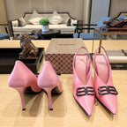 Balenciaga 26s High Heel 100 Pink Cowhide 681201
