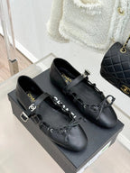 CC 2026   Bow Tie Ballet Flat Sheepskin
