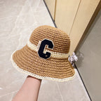 Celine Straw Woven Bucket Hat 240680