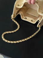 CC 26c Hobo Bag 22cm Beige Caviar Leather GHW