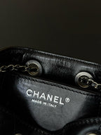 CC 26c Hobo Bag 22cm Black Lambskin SHW