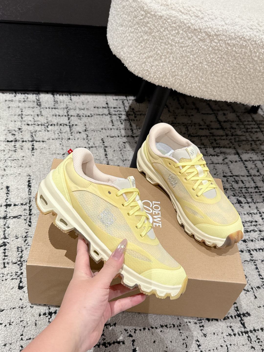 Loewe Ballet Runner 2.0 Sneaker Yellow Mesh 500510