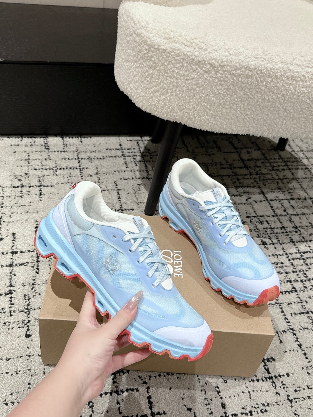 Loewe Ballet Runner 2.0 Sneaker Blue Mesh 500514