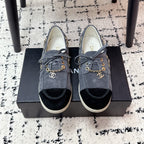 CC Cruise 25/26 Moccasins Black Slate Blue Gray Suede