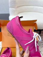LV Sneakerina Sneaker Pink Suede Leather 616970