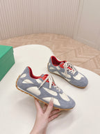 BV 25s Orbit Flash Sneaker Grey White Suede & Nylon Lace-Up 426934