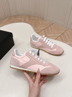 Prada 26ss German Training Pink Suede Leather 644225
