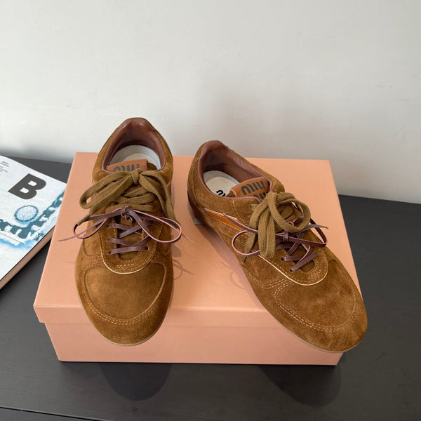 MiuMiu 25 sneaker brown suede 521965